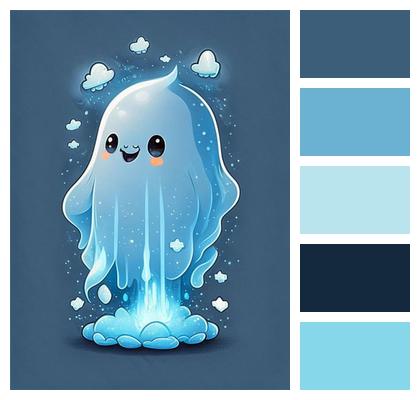 Art Design Ai Generated Ghost Cute Ghost Cute Drawing Image